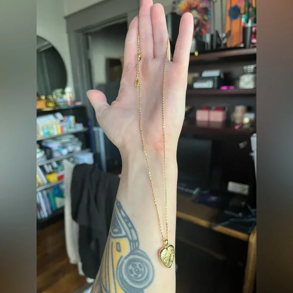 14k Gold Dipped Heart Letter “K” Pendant Necklace by A New Day - Picture 7 of 10